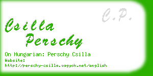 csilla perschy business card